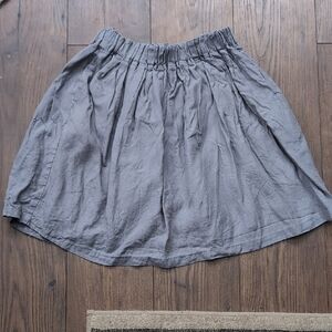 Notperfectlinen grey bari skirt